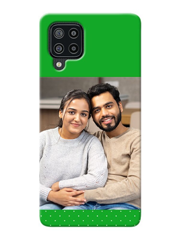 Custom Galaxy M32 Personalised mobile covers: Green Pattern Design