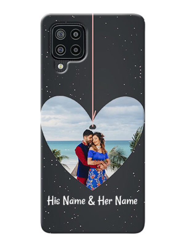 Custom Galaxy M32 custom phone cases: Hanging Heart Design