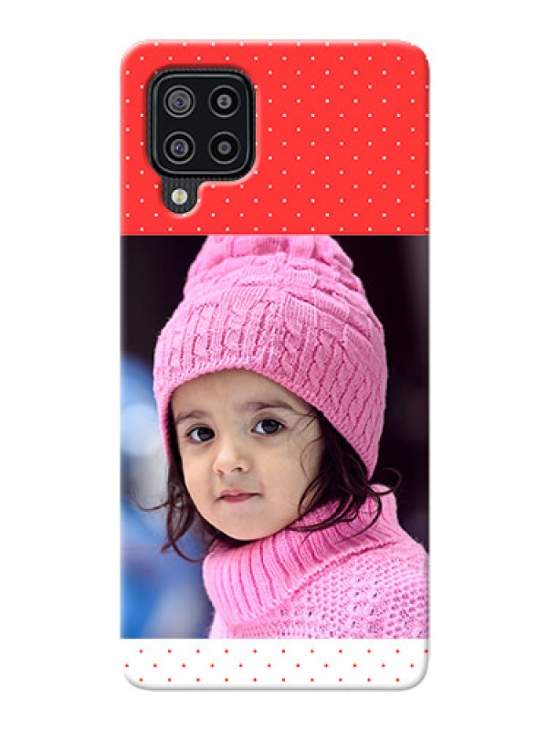 Custom Galaxy M32 personalised phone covers: Red Pattern Design