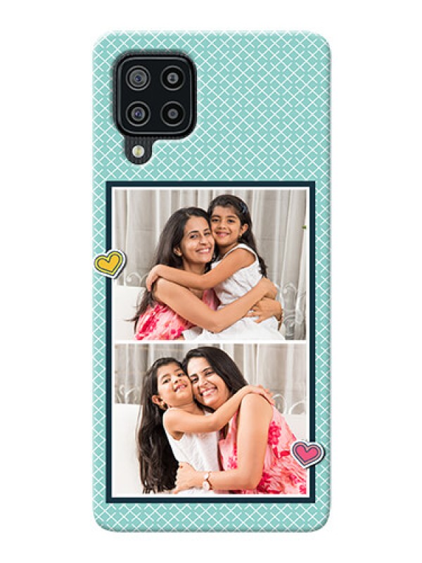 Custom Galaxy M32 Custom Phone Cases: 2 Image Holder with Pattern Design