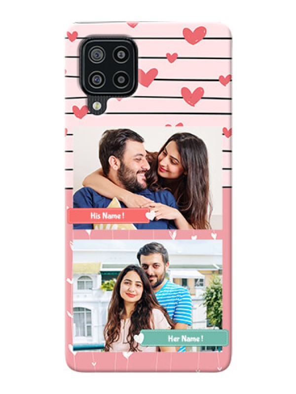 Custom Galaxy M32 custom mobile covers: Photo with Heart Design