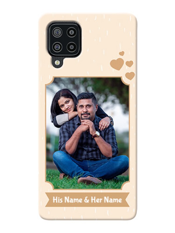 Custom Galaxy M32 mobile phone cases with confetti love design 