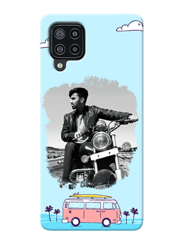 Custom Galaxy M32 Mobile Covers Online: Travel & Adventure Design