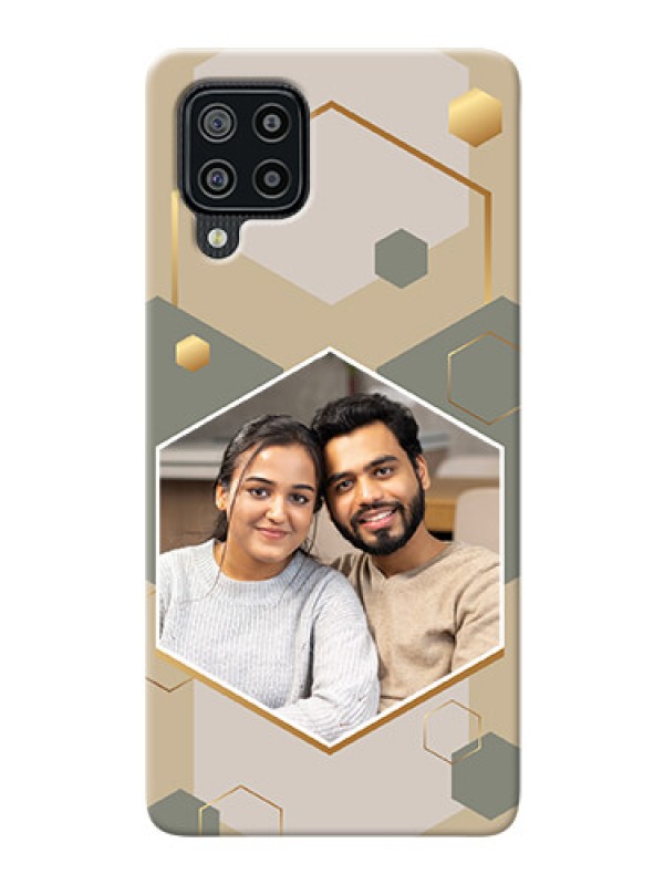 Custom Galaxy M32 Phone Back Covers: Stylish Hexagon Pattern Design