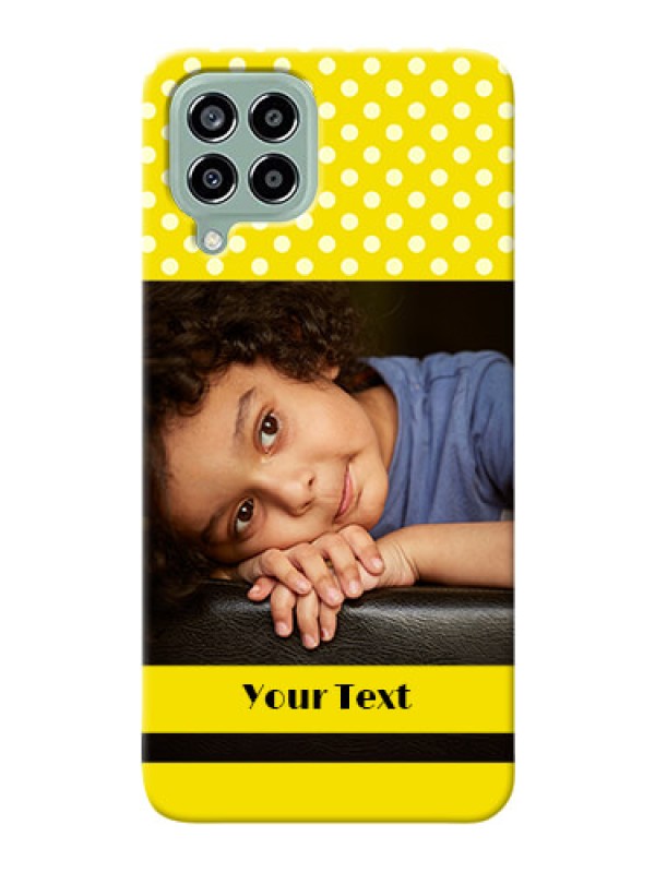 Custom Galaxy M33 5G Custom Mobile Covers: Bright Yellow Case Design