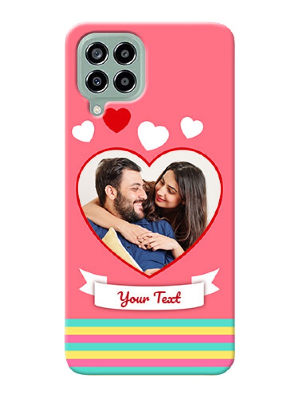 Custom Galaxy M33 5G Personalised mobile covers: Love Doodle Design