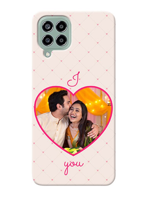 Custom Galaxy M33 5G Personalized Mobile Covers: Heart Shape Design