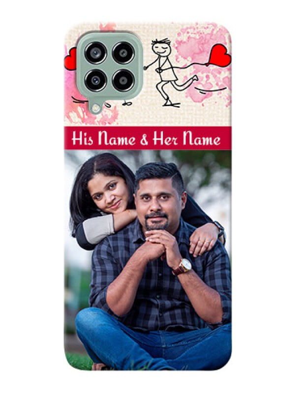 Custom Galaxy M33 5G phone back covers: You and Me Case Design