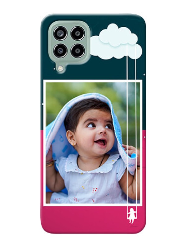 Custom Galaxy M33 5G custom phone covers: Cute Girl with Cloud Design