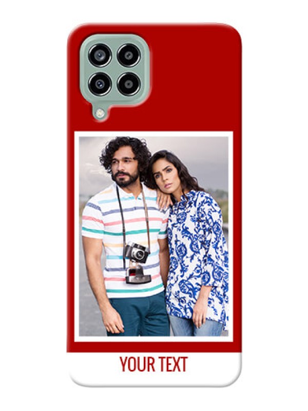 Custom Galaxy M33 5G mobile phone covers: Simple Red Color Design