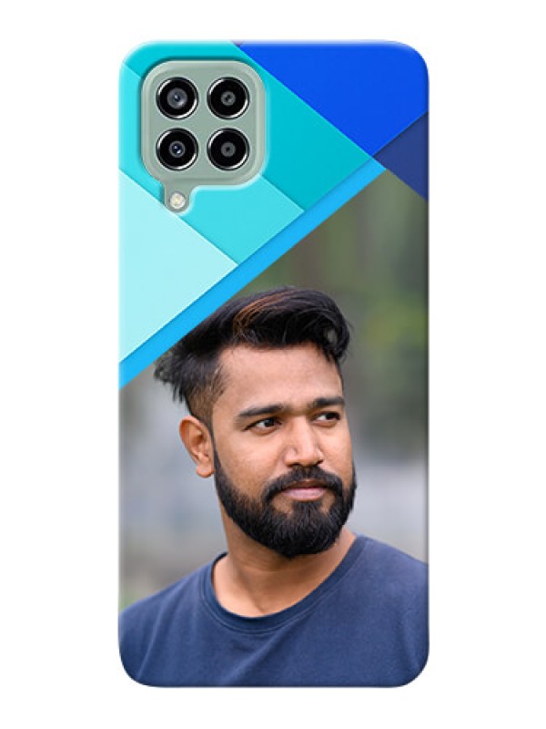 Custom Galaxy M33 5G Phone Cases Online: Blue Abstract Cover Design