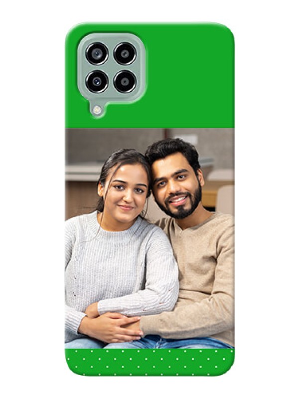 Custom Galaxy M33 5G Personalised mobile covers: Green Pattern Design