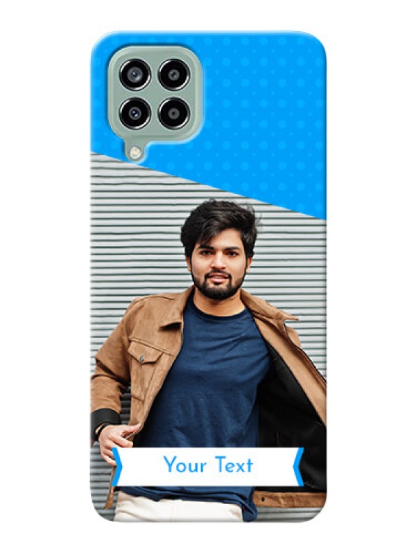 Custom Galaxy M33 5G Personalized Mobile Covers: Simple Blue Color Dotted Design