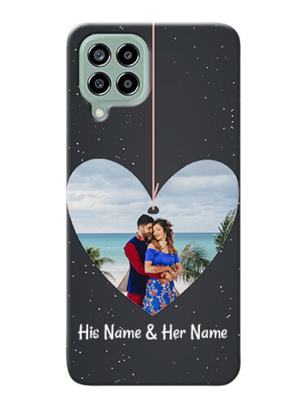 Custom Galaxy M33 5G custom phone cases: Hanging Heart Design