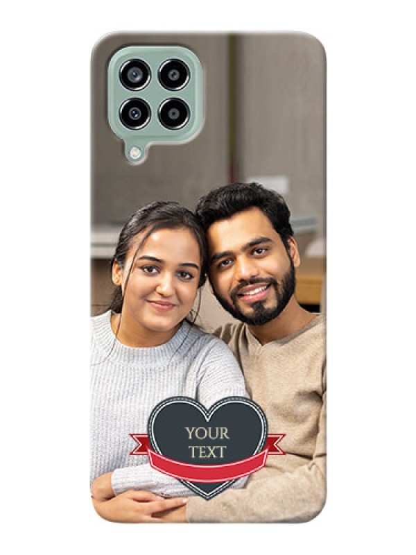 Custom Galaxy M33 5G mobile back covers online: Just Married Couple Design