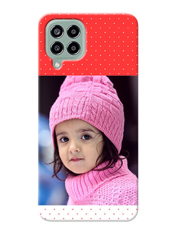 Custom Galaxy M33 5G personalised phone covers: Red Pattern Design