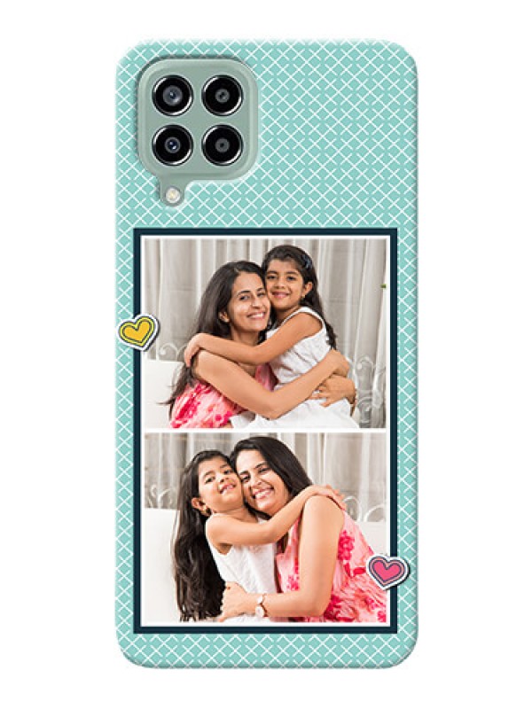 Custom Galaxy M33 5G Custom Phone Cases: 2 Image Holder with Pattern Design