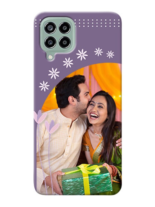 Custom Galaxy M33 5G Phone covers for girls: lavender flowers design 