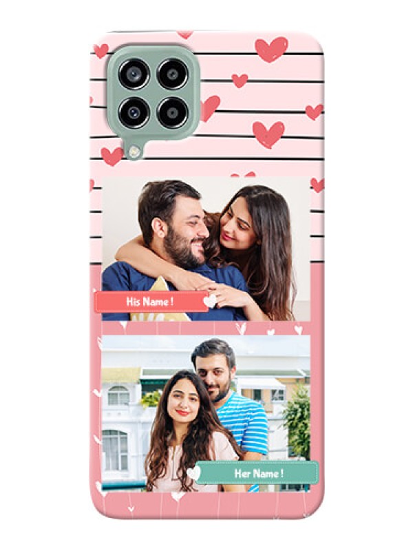 Custom Galaxy M33 5G custom mobile covers: Photo with Heart Design