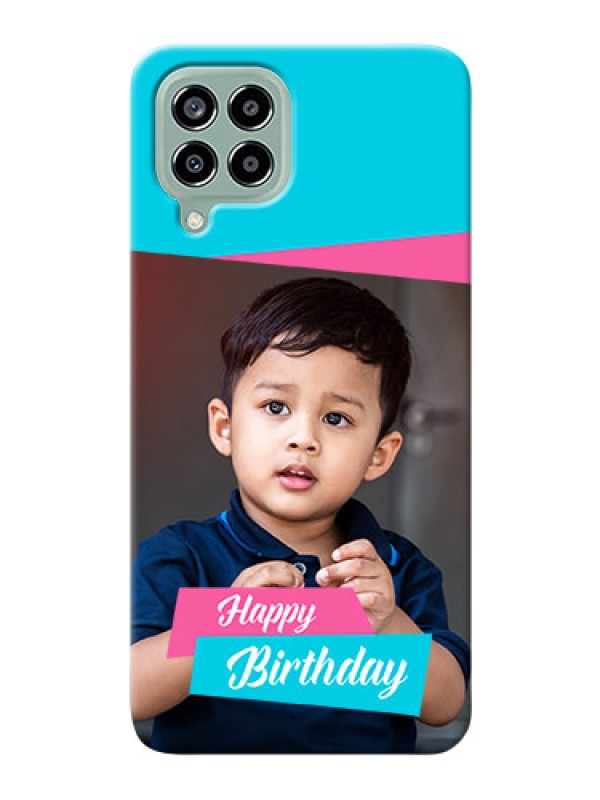 Custom Galaxy M33 5G Mobile Covers: Image Holder with 2 Color Design
