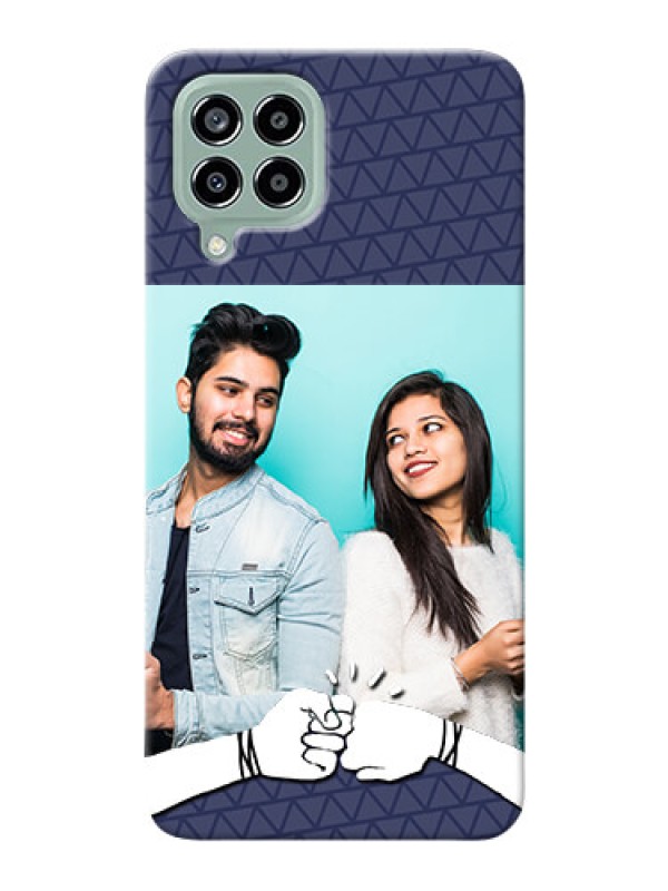 Custom Galaxy M33 5G Mobile Covers Online with Best Friends Design 