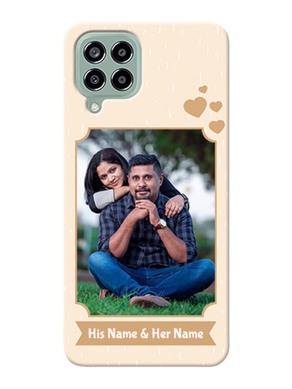 Custom Galaxy M33 5G mobile phone cases with confetti love design 