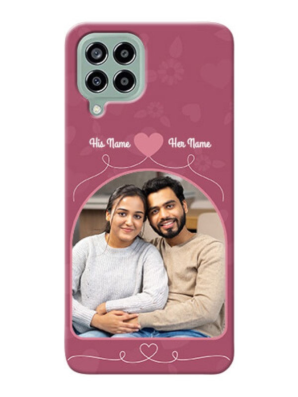 Custom Galaxy M33 5G mobile phone covers: Love Floral Design