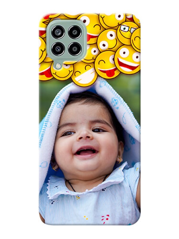 Custom Galaxy M33 5G Custom Phone Cases with Smiley Emoji Design