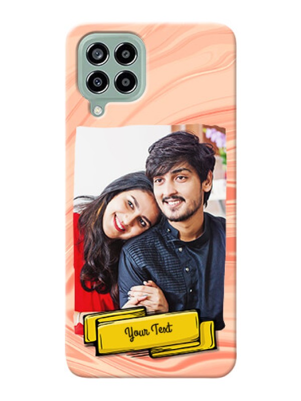 Custom Galaxy M33 5G Customized Phone Cases: Marble Texture Design