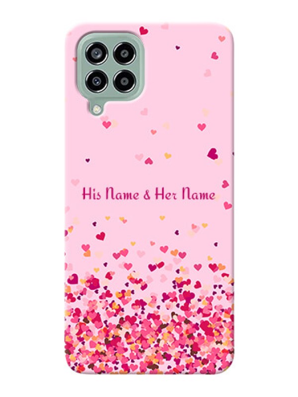 Custom Galaxy M33 5G Phone Back Covers: Floating Hearts Design