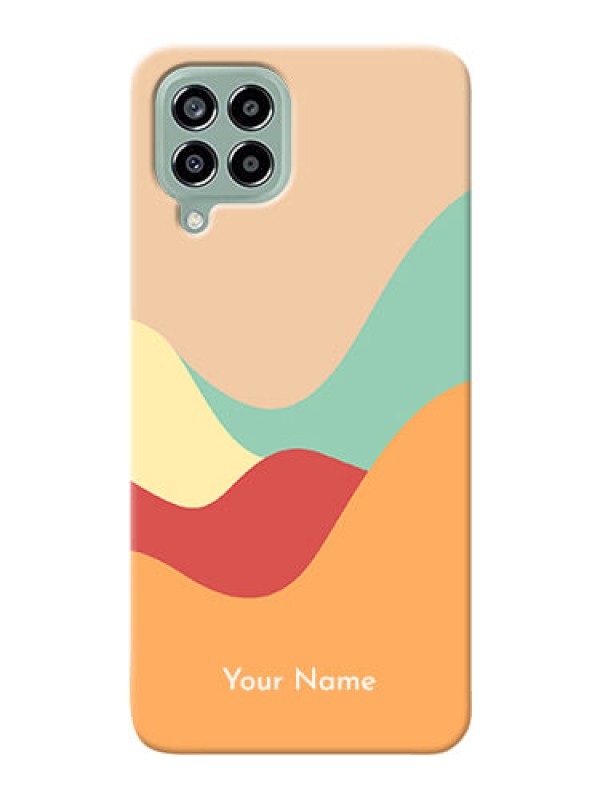 Custom Galaxy M33 5G Custom Mobile Case with Ocean Waves Multi-colour Design