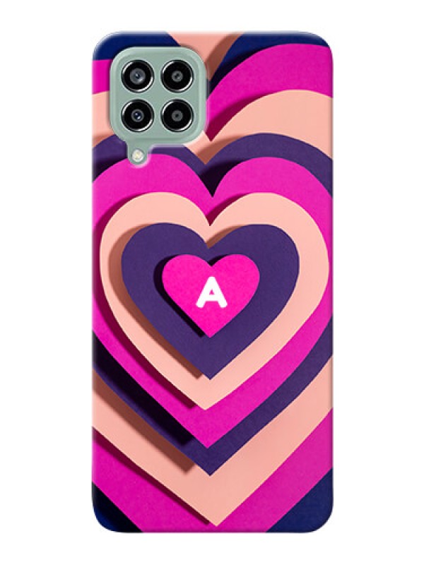Custom Galaxy M33 5G Custom Mobile Case with Cute Heart Pattern Design