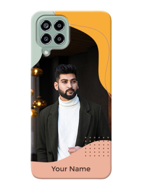 Custom Galaxy M33 5G Custom Phone Cases: Tri-coloured overlay design