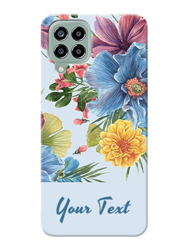 Custom Galaxy M33 5G Custom Phone Cases: Stunning Watercolored Flowers Painting Design