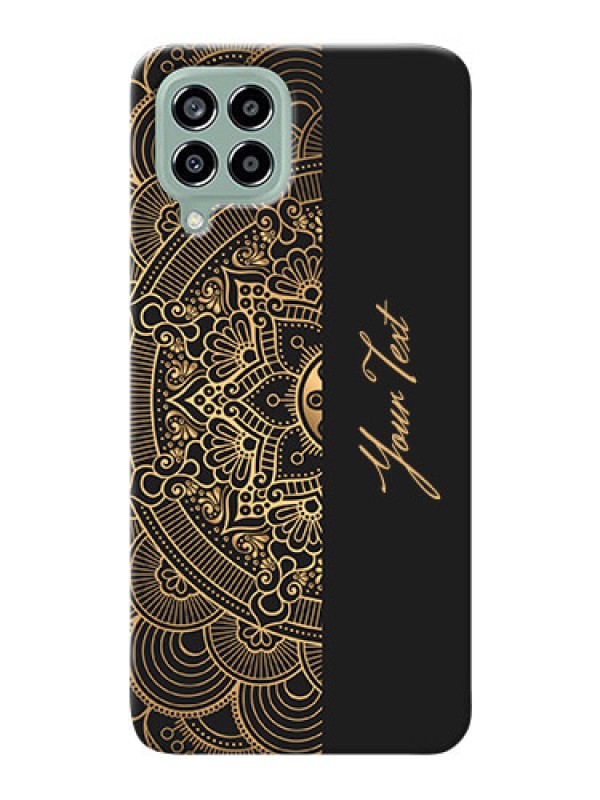 Custom Galaxy M33 5G Back Covers: Mandala art with custom text Design