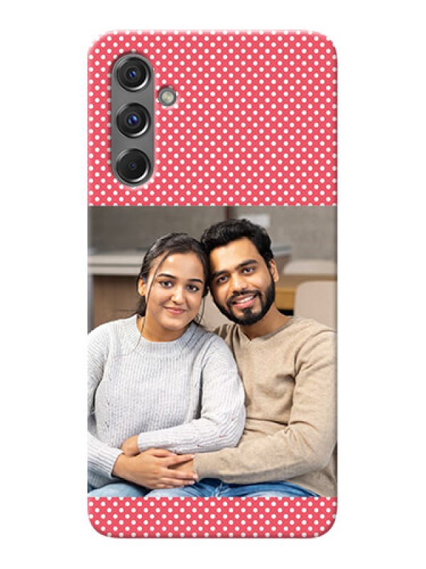 Custom Galaxy M34 5G Custom Mobile Case with White Dotted Design