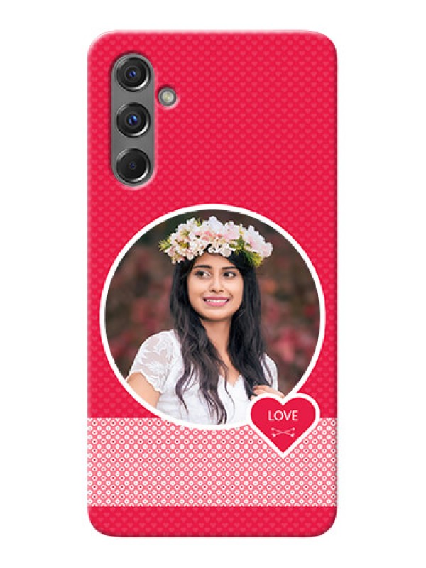 Custom Galaxy M34 5G Mobile Covers Online: Pink Pattern Design