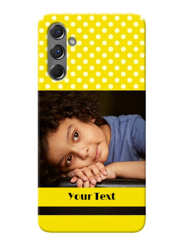 Custom Galaxy M34 5G Custom Mobile Covers: Bright Yellow Case Design