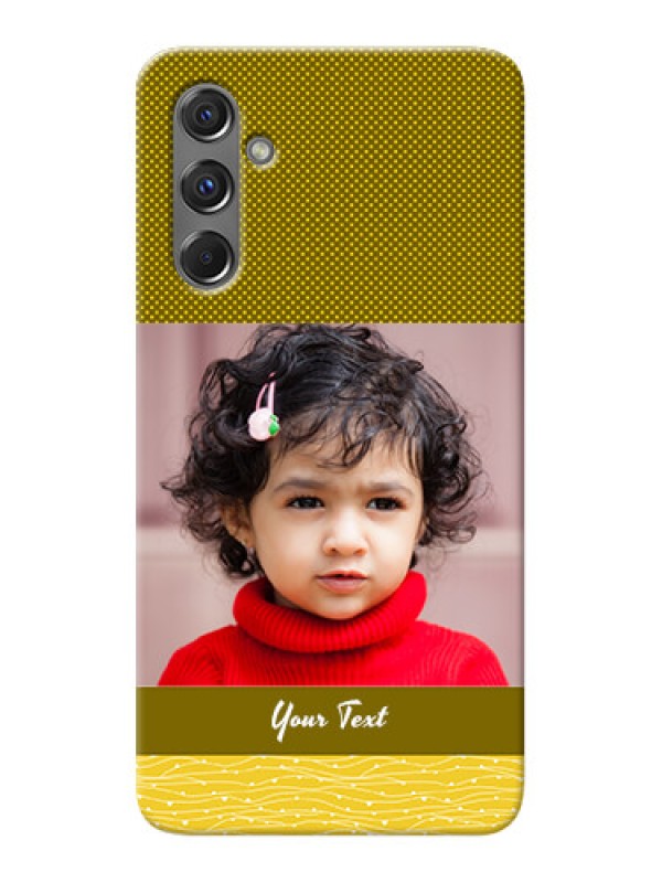 Custom Galaxy M34 5G custom mobile back covers: Simple Green Color Design