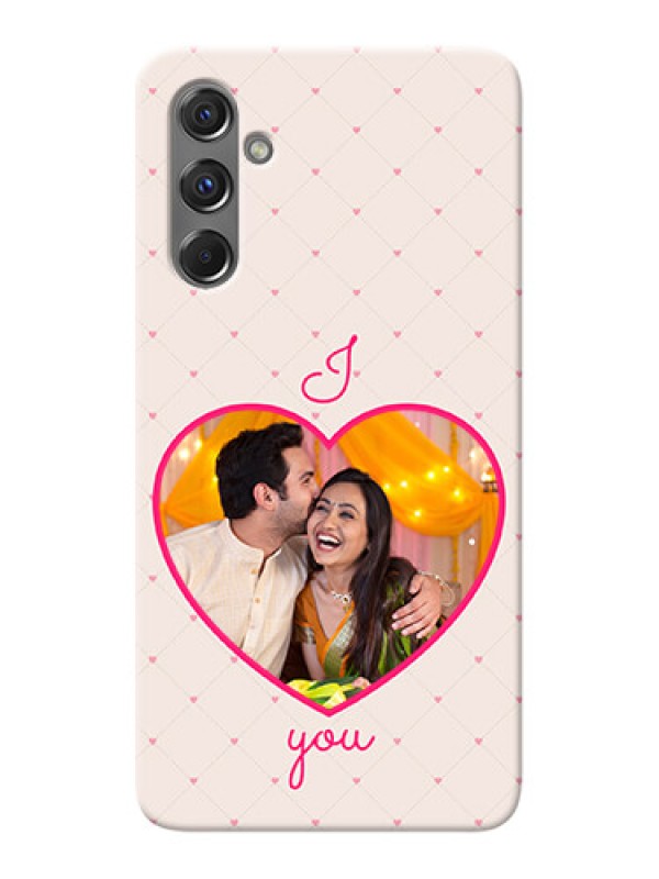 Custom Galaxy M34 5G Personalized Mobile Covers: Heart Shape Design