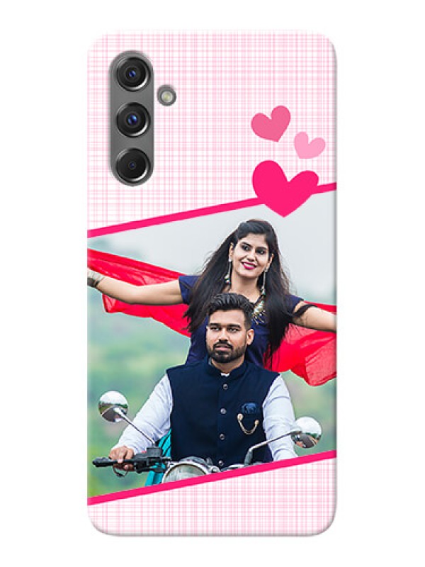 Custom Galaxy M34 5G Personalised Phone Cases: Love Shape Heart Design