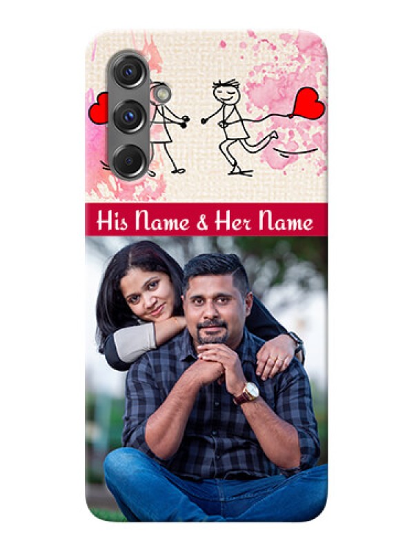 Custom Galaxy M34 5G phone back covers: You and Me Case Design