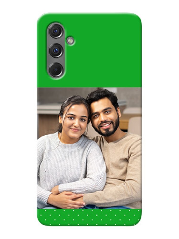 Custom Galaxy M34 5G Personalised mobile covers: Green Pattern Design