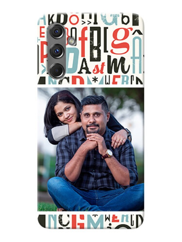 Custom Galaxy M34 5G custom mobile phone covers: Alphabet Design