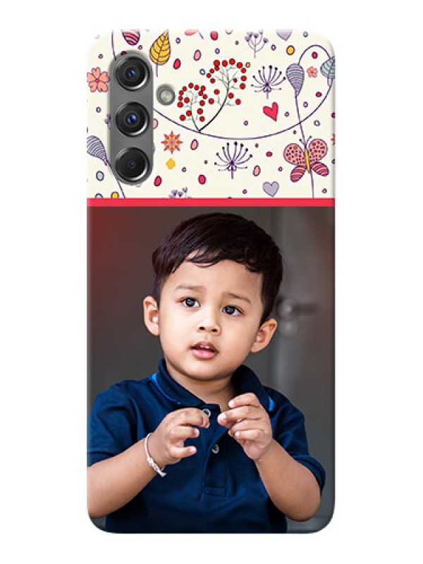 Custom Galaxy M34 5G phone back covers: Premium Floral Design