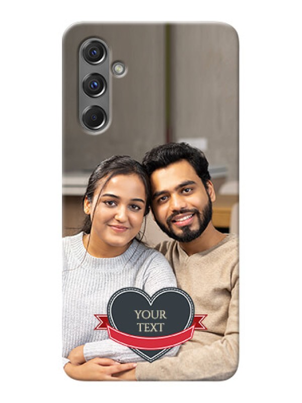 Custom Galaxy M34 5G mobile back covers online: Just Married Couple Design