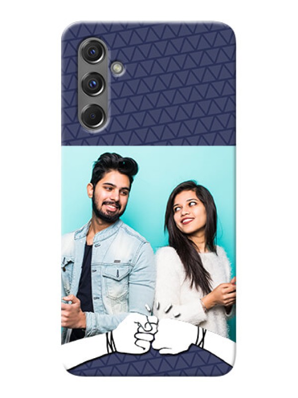 Custom Galaxy M34 5G Mobile Covers Online with Best Friends Design