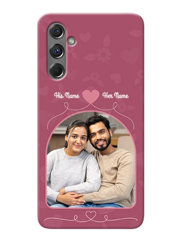 Custom Galaxy M34 5G mobile phone covers: Love Floral Design