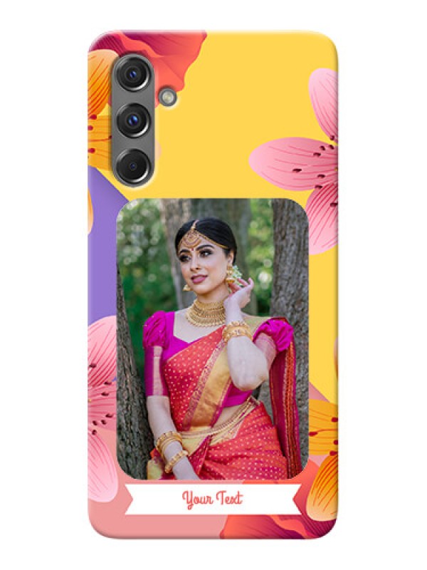 Custom Galaxy M34 5G Mobile Covers: 3 Image With Vintage Floral Design