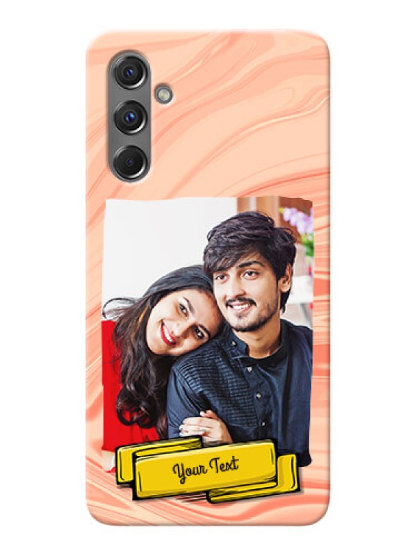 Custom Galaxy M34 5G Customized Phone Cases: Marble Texture Design